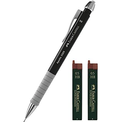 Faber-Castell Porte-mine Apollo Mines de rechange 0,5 mm Noir - Publicité Faber-Castell Porte-mine Apollo Mines de rechange 0,5 mm Noir - Publicité