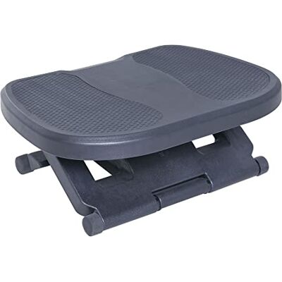 HOMCOM Repose-pied ergonomique de bureau Réglable 45L x 34l cm Gris - Publicité HOMCOM Repose-pied ergonomique de bureau Réglable 45L x 34l cm Gris - Publicité