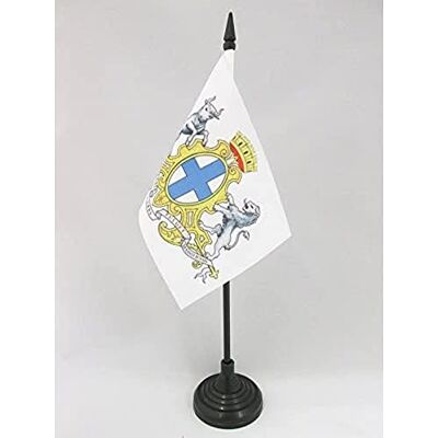 AZ FLAG Drapeau De Table Armoiries de Marseille 15x10 cm Mini Drapeau Marseillais De Bureau 100% Polyester Avec Hampe De 25cm Et Socle En Plastique Noir - Publicité AZ FLAG Drapeau De Table Armoiries de Marseille 15x10 cm Mini Drapeau Marseillais De Bureau 100% Polyester Avec Hampe De 25cm Et Socle En Plastique Noir - Publicité