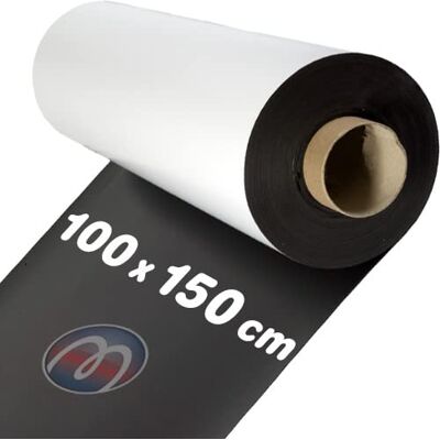 Magnosphere Feuille magnétique Caoutchouc aimanté BLANC MAT 0,8mm x 1m x 1,5m Plaque aimantée Aimant flexible blanche imprimable repositionnable sur toutes surfaces métaliques Non effaçable - Publicité Magnosphere Feuille magnétique Caoutchouc aimanté BLANC MAT 0,8mm x 1m x 1,5m Plaque aimantée Aimant flexible blanche imprimable repositionnable sur toutes surfaces métaliques Non effaçable - Publicité