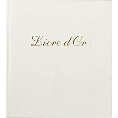 Exacompta Livre d'Or Cuir Alpille 140 Pages 27 x 22 cm Blanc - Publicité Exacompta Livre d'Or Cuir Alpille 140 Pages 27 x 22 cm Blanc - Publicité