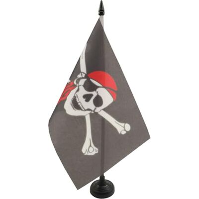 AZ Flag - PirateFlag - Rouge - 21x14 cm - Polyester - Flag - Publicité AZ Flag - PirateFlag - Rouge - 21x14 cm - Polyester - Flag - Publicité