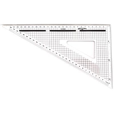 Oz International Règle d'angle - 60° 30cm - règle d'angle - Publicité Oz International Règle d'angle - 60° 30cm - règle d'angle - Publicité