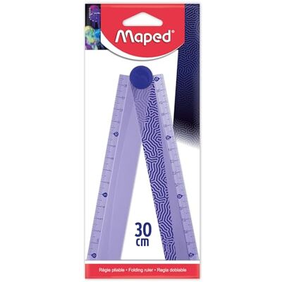Maped Règle pliable 2 en 1 Règle 15/30cm Plastique Décorée Gamme Deepsea Paradise - Publicité Maped Règle pliable 2 en 1 Règle 15/30cm Plastique Décorée Gamme Deepsea Paradise - Publicité