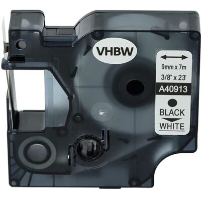 vhbw Ruban compatible avec Dymo 2000 5000, 5500, 1000, 1000+, 3500, 4500 imprimante d'étiquettes 9mm Noir sur Blanc - Publicité vhbw Ruban compatible avec Dymo 2000 5000, 5500, 1000, 1000+, 3500, 4500 imprimante d'étiquettes 9mm Noir sur Blanc - Publicité