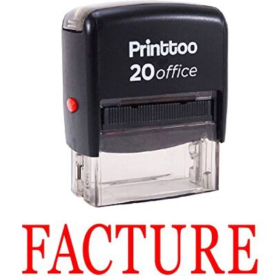 Printtoo FACTURE Self Encrage Rubber Stamp Stationary Office personnalisé Timbre-Rouge - Publicité Printtoo FACTURE Self Encrage Rubber Stamp Stationary Office personnalisé Timbre-Rouge - Publicité