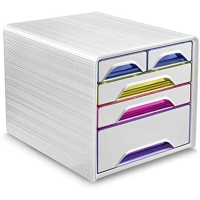 CEP Bloc de classement Module Organisateur 5 tiroirs (2 petits, 2 standards, 1 grand) Rangement documents Bureau Smoove Blanc Arctic Happy - Publicité CEP Bloc de classement Module Organisateur 5 tiroirs (2 petits, 2 standards, 1 grand) Rangement documents Bureau Smoove Blanc Arctic Happy - Publicité