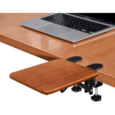 nediea Plateau d'extension de bureau ergonomique, 20,8 x 19,3 cm, repose-poignet, coude pliable à 90°, accoudoir d'ordinateur à pince pour bureau, bureau et utilisation à domicile, bois - Publicité nediea Plateau d'extension de bureau ergonomique, 20,8 x 19,3 cm, repose-poignet, coude pliable à 90°, accoudoir d'ordinateur à pince pour bureau, bureau et utilisation à domicile, bois - Publicité