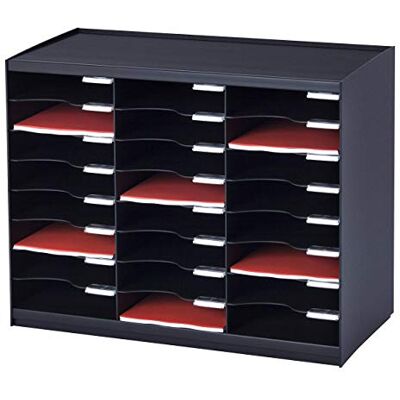 Paperflow Meubles à cases 802.01 Trieurs 24 cases superposable/juxtaposable en polystyrène Noir - Publicité Paperflow Meubles à cases 802.01 Trieurs 24 cases superposable/juxtaposable en polystyrène Noir - Publicité