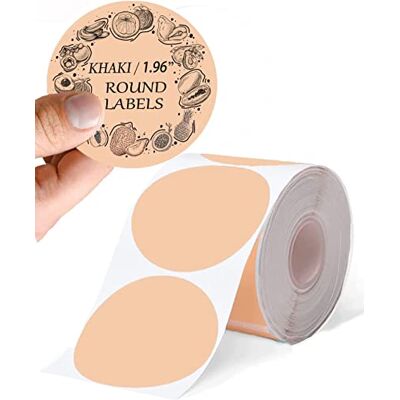 Phomemo M110 Ronde Etiquettes Kaki,Kaki Ronde étiquettes thermiques autocollantes pour M110 M120 M220 M221 M108 M102 M100 M150 M250 M260-1,96"x1,96" (50x50mm),140 étiquettes/rouleau - Publicité Phomemo M110 Ronde Etiquettes Kaki,Kaki Ronde étiquettes thermiques autocollantes pour M110 M120 M220 M221 M108 M102 M100 M150 M250 M260-1,96"x1,96" (50x50mm),140 étiquettes/rouleau - Publicité