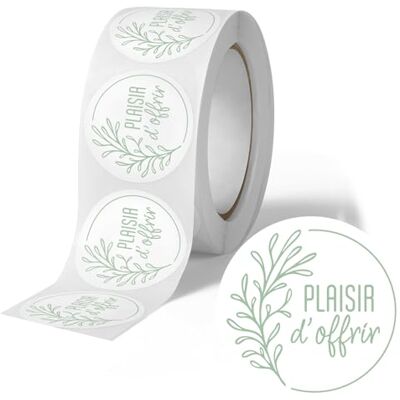 Avery 500 étiquettes Plaisir d'Offir Rondes Autocollantes en rouleau Nature vert & blanc Ø 35 mm Plaisir d'Offrir 1 rouleau de 500 Stickers pour fleuristes, entrepreneurs, smallbusiness. Publicité Avery 500 étiquettes Plaisir d'Offir Rondes Autocollantes en rouleau Nature vert & blanc Ø 35 mm Plaisir d'Offrir 1 rouleau de 500 Stickers pour fleuristes, entrepreneurs, smallbusiness. Publicité