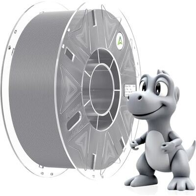 Creality Filament officiel Hyper PLA gris, 1 kg pour imprimante 3D RFID, pour impression à grande vitesse, résistant, lisse, puissance dépassée, précision dimensionnelle +/- 0,03 mm, 2,2 lbs/bobine - Publicité Creality Filament officiel Hyper PLA gris, 1 kg pour imprimante 3D RFID, pour impression à grande vitesse, résistant, lisse, puissance dépassée, précision dimensionnelle +/- 0,03 mm, 2,2 lbs/bobine - Publicité