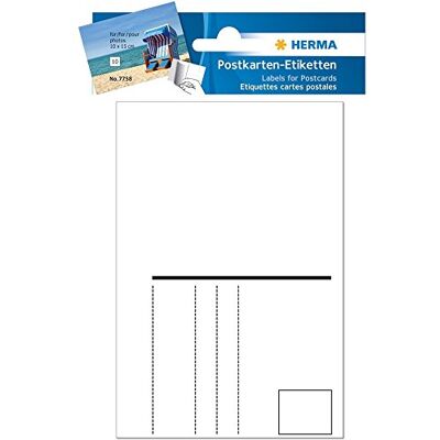 HERMA étiquettes 7758 Cartes Postales, 95 x 145 mm, lot de 10 - Publicité HERMA étiquettes 7758 Cartes Postales, 95 x 145 mm, lot de 10 - Publicité