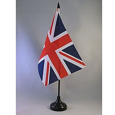 AZ Flag - UK Table Flag - 22x15cm - Polyester - Flag - Publicité AZ Flag - UK Table Flag - 22x15cm - Polyester - Flag - Publicité