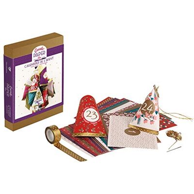 Clairefontaine 97702C Kit Créatif Complet avec Fournitures Notice Inclus Calendrier de l'Avent Décoration Noël DIY Loisirs Créatifs Adultes Bricolage, Création et Activités Manuelles - Publicité Clairefontaine 97702C Kit Créatif Complet avec Fournitures Notice Inclus Calendrier de l'Avent Décoration Noël DIY Loisirs Créatifs Adultes Bricolage, Création et Activités Manuelles - Publicité