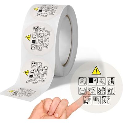 Avery 500 Etiquettes AFNOR CLP Rondes Autocollantes Transparentes en rouleau Ø 40 mm Réglementaire Bougies 1 rouleau de 500 Stickers pour étiquetage réglementaire des bougies - Publicité Avery 500 Etiquettes AFNOR CLP Rondes Autocollantes Transparentes en rouleau Ø 40 mm Réglementaire Bougies 1 rouleau de 500 Stickers pour étiquetage réglementaire des bougies - Publicité
