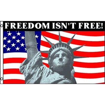 AZ FLAG Drapeau Etats-Unis La liberté n'est pas gratuite 90x60 cm 2 Œillets Usage intérieur et extérieur Drapeau décoratif américain Freedom Isn't Free USA coutures doubles et bords renforcés - Publicité AZ FLAG Drapeau Etats-Unis La liberté n'est pas gratuite 90x60 cm 2 Œillets Usage intérieur et extérieur Drapeau décoratif américain Freedom Isn't Free USA coutures doubles et bords renforcés - Publicité