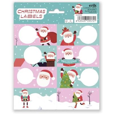 Grupo Erik Étiquettes Cadeaux de Noël Père Noël Étiquettes Autocollantes, Autocollants de Noël, Étiquette pour Cadeau - Publicité Grupo Erik Étiquettes Cadeaux de Noël Père Noël Étiquettes Autocollantes, Autocollants de Noël, Étiquette pour Cadeau - Publicité