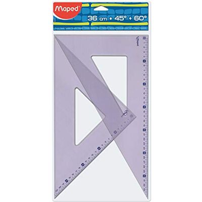 Maped Équerre de couple géométrique, 36 cm 895002 - Publicité Maped Équerre de couple géométrique, 36 cm 895002 - Publicité