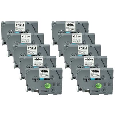 vhbw 10x Rubans compatible avec Brother PT 1250 - Publicité vhbw 10x Rubans compatible avec Brother PT 1250 - Publicité