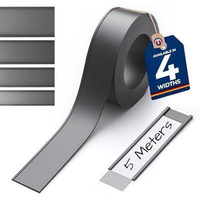 Magnosphere Porte-étiquettes magnétique profil en C pour étiquettes 5 m avec film de protection – Idéal pour le marquage et l'étiquetage mobiles, profil en C : largeur 40 mm – Longueur 5 m - Publicité Magnosphere Porte-étiquettes magnétique profil en C pour étiquettes 5 m avec film de protection – Idéal pour le marquage et l'étiquetage mobiles, profil en C : largeur 40 mm – Longueur 5 m - Publicité