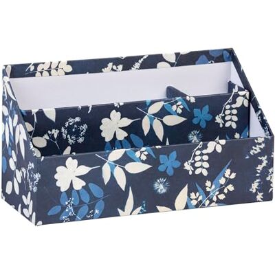Clairefontaine 83508C Porte-lettres Cyanotype Carton 25x10x14cm - Publicité Clairefontaine 83508C Porte-lettres Cyanotype Carton 25x10x14cm - Publicité