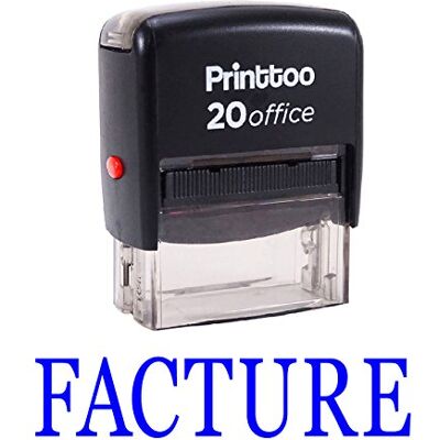 Printtoo FACTURE Self Encrage Rubber Stamp Stationary Office personnalisé timbre-bleu - Publicité Printtoo FACTURE Self Encrage Rubber Stamp Stationary Office personnalisé timbre-bleu - Publicité
