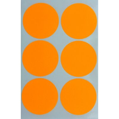 Royal Green Gommettes Étiquettes Autocollantes Rondes Orange Fluorescent Environ 5cm (50mm) 30 Feuilles Paquet de 180 - Publicité Royal Green Gommettes Étiquettes Autocollantes Rondes Orange Fluorescent Environ 5cm (50mm) 30 Feuilles Paquet de 180 - Publicité