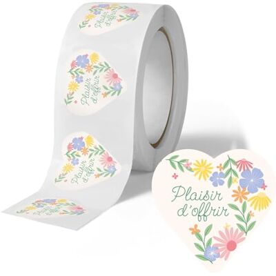 Avery 500 étiquettes Plaisir d'Offir Coeur Autocollantes en rouleau Format cœur fleurs- 37 x 37 mm Plaisir d'Offrir 1 rouleau de 500 Stickers pour fleuristes, entrepreneurs, smallbusiness. Publicité Avery 500 étiquettes Plaisir d'Offir Coeur Autocollantes en rouleau Format cœur fleurs- 37 x 37 mm Plaisir d'Offrir 1 rouleau de 500 Stickers pour fleuristes, entrepreneurs, smallbusiness. Publicité