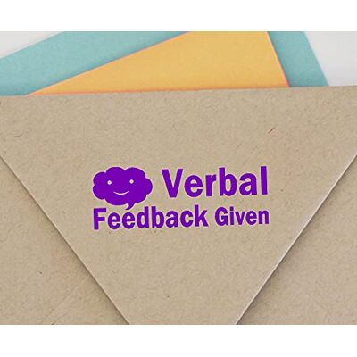 Printtoo VERBAL FEEDBACK GIVEN Self Encrage Rubber Stamp personnalisés Stationary Office P20 Mini Stamper - Publicité Printtoo VERBAL FEEDBACK GIVEN Self Encrage Rubber Stamp personnalisés Stationary Office P20 Mini Stamper - Publicité