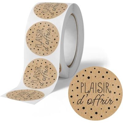 Avery 500 étiquettes Plaisir d'Offir Rondes Autocollantes en rouleau Kraft pois noirs Ø 35 mm Plaisir d'Offrir 1 rouleau de 500 Stickers pour fleuristes, entrepreneurs, smallbusiness. Publicité Avery 500 étiquettes Plaisir d'Offir Rondes Autocollantes en rouleau Kraft pois noirs Ø 35 mm Plaisir d'Offrir 1 rouleau de 500 Stickers pour fleuristes, entrepreneurs, smallbusiness. Publicité