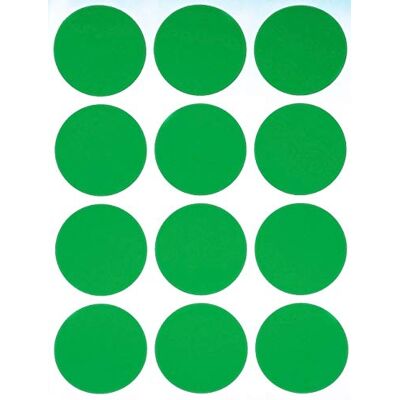 Royal Green Gommettes Étiquettes Autocollantes Rondes Vert Environ 4cm (38mm) 15 Feuilles Paquet de 180 - Publicité Royal Green Gommettes Étiquettes Autocollantes Rondes Vert Environ 4cm (38mm) 15 Feuilles Paquet de 180 - Publicité