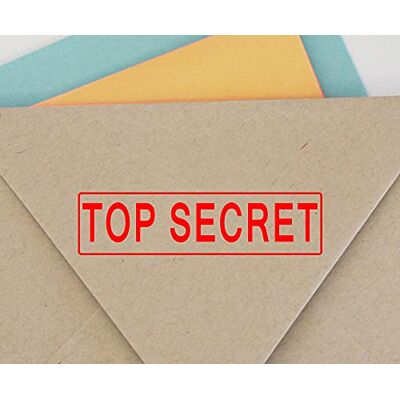 Printtoo Self Encrage Rubber Stamp bureau fixe TOP SECRET Timbre personnalisé Rouge - Publicité Printtoo Self Encrage Rubber Stamp bureau fixe TOP SECRET Timbre personnalisé Rouge - Publicité
