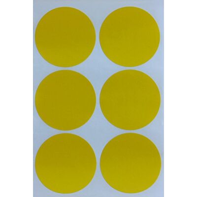 Royal Green Gommettes Étiquettes Autocollantes Rondes Jaune Environ 5cm (50mm) 12 Feuilles Paquet de 72 - Publicité Royal Green Gommettes Étiquettes Autocollantes Rondes Jaune Environ 5cm (50mm) 12 Feuilles Paquet de 72 - Publicité