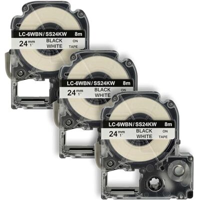 vhbw 3x Rubans remplacement pour Epson LC-6WBN - Publicité vhbw 3x Rubans remplacement pour Epson LC-6WBN - Publicité