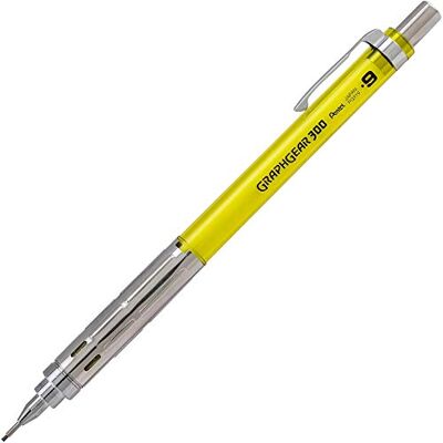 Pentel GraphGear 300 Porte-mine 0,9 mm Corps jaune - Publicité Pentel GraphGear 300 Porte-mine 0,9 mm Corps jaune - Publicité