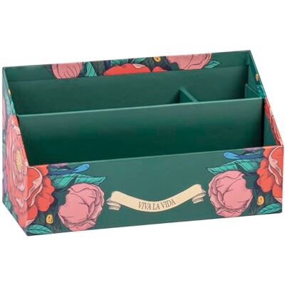 Clairefontaine 116227C Porte-lettres Frida Kahlo Carton 25x10x14cm - Publicité Clairefontaine 116227C Porte-lettres Frida Kahlo Carton 25x10x14cm - Publicité