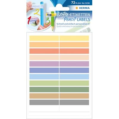 HERMA 15238 Lot de 600 étiquettes autocollantes pour enfants, 10 x 46 mm, autocollantes, étiquettes nominatives pour stylos, école, maternelle, règles, trousse à crayons, autocollants scolaires pour - Publicité HERMA 15238 Lot de 600 étiquettes autocollantes pour enfants, 10 x 46 mm, autocollantes, étiquettes nominatives pour stylos, école, maternelle, règles, trousse à crayons, autocollants scolaires pour - Publicité
