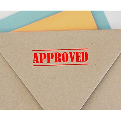 Printtoo APPROVED Timbre personnalisé bureau fixe auto encrage Rubber Stamp Rouge - Publicité Printtoo APPROVED Timbre personnalisé bureau fixe auto encrage Rubber Stamp Rouge - Publicité