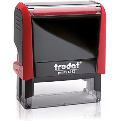 Trodat Tampon Printy 4912/NP 5 lignes rouge - Publicité Trodat Tampon Printy 4912/NP 5 lignes rouge - Publicité