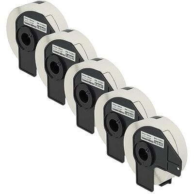 vhbw 5x Rouleau d'étiquettes + support 29mm x 90mm (400 étiquettes) compatible avec Brother PT QL-650, QL650TD, QL-700 étiqueteuse blanc - Publicité vhbw 5x Rouleau d'étiquettes + support 29mm x 90mm (400 étiquettes) compatible avec Brother PT QL-650, QL650TD, QL-700 étiqueteuse blanc - Publicité