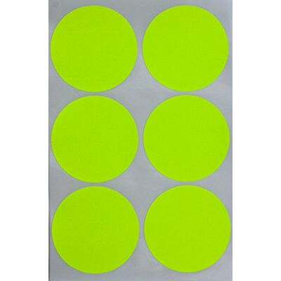 Royal Green Gommettes Étiquettes Autocollantes Rondes Jaune Fluorescent Environ 5cm (50mm) 30 Feuilles Paquet de 180 - Publicité Royal Green Gommettes Étiquettes Autocollantes Rondes Jaune Fluorescent Environ 5cm (50mm) 30 Feuilles Paquet de 180 - Publicité