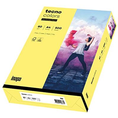 Papier multifonction Inapa - Tecno Colors A4 80g/m² - 500 Feuilles - Publicité Papier multifonction Inapa - Tecno Colors A4 80g/m² - 500 Feuilles - Publicité