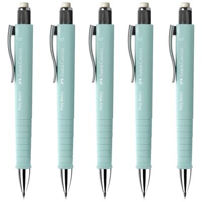 Faber-Castell Porte-mine Poly Matic Caribic Blue 0,7 mm, lot de 5 - Publicité Faber-Castell Porte-mine Poly Matic Caribic Blue 0,7 mm, lot de 5 - Publicité