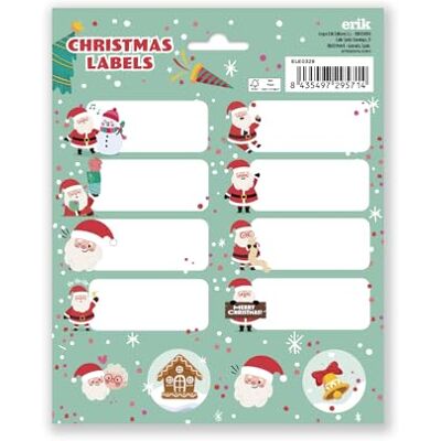 Grupo Erik Étiquettes Cadeaux de Noël Père Noël Étiquettes Autocollantes, Autocollants de Noël, Étiquette pour Cadeau - Publicité Grupo Erik Étiquettes Cadeaux de Noël Père Noël Étiquettes Autocollantes, Autocollants de Noël, Étiquette pour Cadeau - Publicité