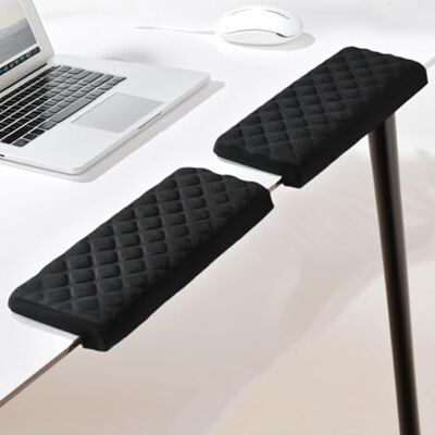 Support de bras ergonomique en forme de L 2 pièces, coussin en mousse à mémoire, repose-bras de bureau, confortables, ajustables pour ordinateur et gaming - Publicité Support de bras ergonomique en forme de L 2 pièces, coussin en mousse à mémoire, repose-bras de bureau, confortables, ajustables pour ordinateur et gaming - Publicité