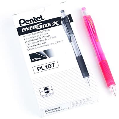 Pentel PL107-P Lot de 12 Porte-Mines en Aluminium Rose - Publicité Pentel PL107-P Lot de 12 Porte-Mines en Aluminium Rose - Publicité