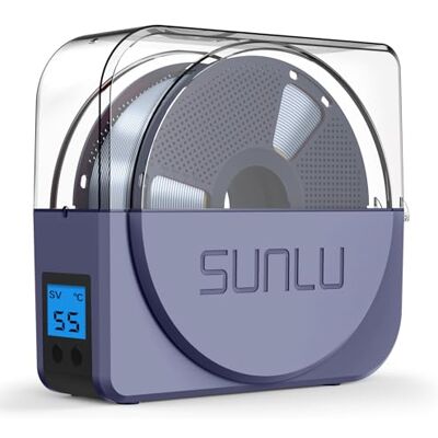 SUNLU Official Filament Dryer S1 PLUS with Fan, Sans Humidité Boite Sechage Bobine 3D, FilaDryer Facile à Utiliser et Portable, PLA PETG ABS Nylon Boite Filament Dehydrator 3D FilaDryer, (Bleu Gris) - Publicité SUNLU Official Filament Dryer S1 PLUS with Fan, Sans Humidité Boite Sechage Bobine 3D, FilaDryer Facile à Utiliser et Portable, PLA PETG ABS Nylon Boite Filament Dehydrator 3D FilaDryer, (Bleu Gris) - Publicité
