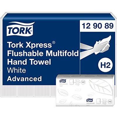 Tork Xpress Essuie-mains interfoliés à dissolution rapide 129089 Papiers d'essuyage pliés en Z qualité Advanced pour Distributeur H2 Absorbant et indéchirable 2 plis blanc 21 x 200 feuilles - Publicité Tork Xpress Essuie-mains interfoliés à dissolution rapide 129089 Papiers d'essuyage pliés en Z qualité Advanced pour Distributeur H2 Absorbant et indéchirable 2 plis blanc 21 x 200 feuilles - Publicité