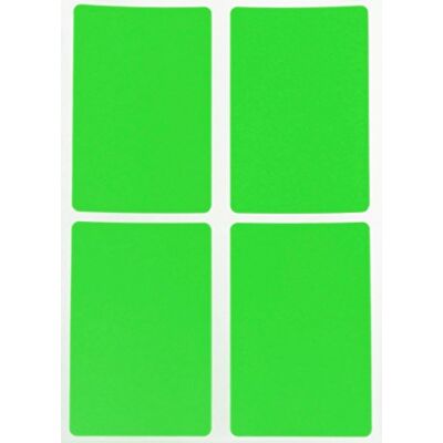 Royal Green Gommettes Étiquettes Autocollantes Rectangulaires Vert Fluo Environ 7,5cm x 5cm (75mm x 50mm) 15 Feuilles Paquet de 60 - Publicité Royal Green Gommettes Étiquettes Autocollantes Rectangulaires Vert Fluo Environ 7,5cm x 5cm (75mm x 50mm) 15 Feuilles Paquet de 60 - Publicité